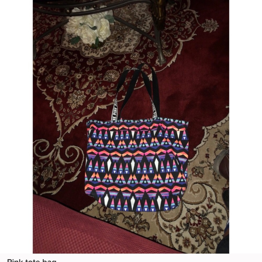 Pink tote bag & wallet